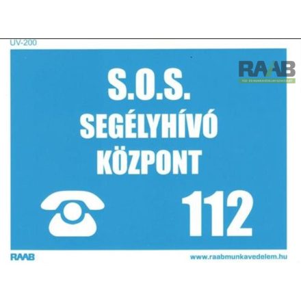 S.O.S. Segélyhívó központ tábla