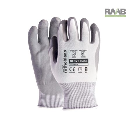 12 páros kiszerelés BASE POLIAMID/NITRIL MÁRTOTT MUNKAKESZTYŰ