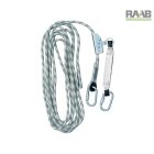 LINOSTOP Zuhanásgátló rugalmas horgonykötél energiaelnyelővel 15 méteres