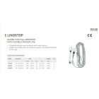 LINOSTOP Zuhanásgátló rugalmas horgonykötél energiaelnyelővel 20 méteres