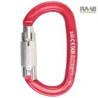 OVÁLIS ALUMÍNIUM KARABÍNER Önzáró rendszerrel