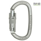 OVÁLIS SZÉNACÉL KARABÍNER  Önzáró rendszerrel ANS