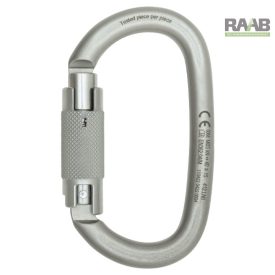 ACÉL OVÁLIS KARABINER RISE ZÁRRAL