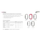 ACÉL OVÁLIS KARABINER RISE ZÁRRAL