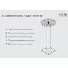 TOWER telepíthető kikötési pont 400MM A2, 150X150MM-ES ALJZATTAL