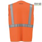 JÓLLÁTHATÓSÁGI MELLÉNY CIPZÁRAS, NARANCSSÁRGA