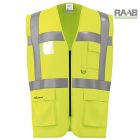 JÓLLÁTHATÓSÁGI MELLÉNY CIPZÁRAS, SÁRGA