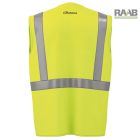 JÓLLÁTHATÓSÁGI MELLÉNY CIPZÁRAS, SÁRGA