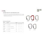 ROZSDAMENTES ACÉL KARABÍNER, ÖNZÁRÓ