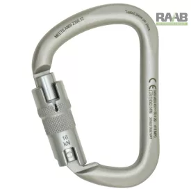 SZÉNACÉL KARABÍNER, ÖNZÁRÓ ANSI