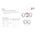 SZÉNACÉL KARABÍNER, ÖNZÁRÓ ANSI