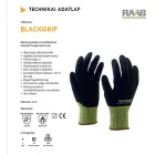 BLACKGRIP nylon/spandex szerelőkesztyű