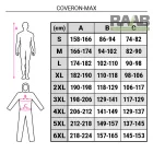 COVERON-MAX 5 és 6-os típusú mikroporózus védőoverál kapucnival M-6XL-ig