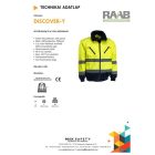 Discover Jól-láthatósági 3 az 1-ben pilótadzseki - sárga S-5XL-ig