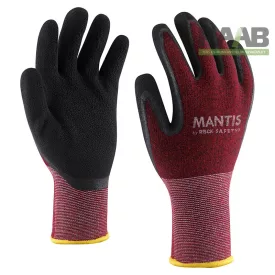 Mantis pamut/spandex piros kötött kesztyű