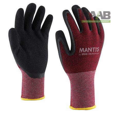 Mantis pamut/spandex piros kötött kesztyű