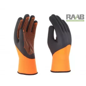 Narancssárga poliészter/spandex kesztyű NP3018