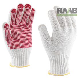 Pontozott kesztyű, kopásálló