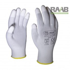 PU ujjvégen mártott poliészter kesztyű PU20.05-ECO