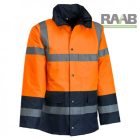 Jól-láthatósági, bélelt téli kabát narancs színben S-5XL-ig