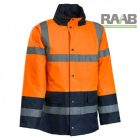 Jól-láthatósági, bélelt téli kabát narancs színben S-5XL-ig