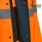 Jól-láthatósági, bélelt téli kabát narancs színben S-5XL-ig