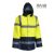 Jól-láthatósági, bélelt téli kabát citromsárga színben S-5XL-ig
