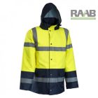 Jól-láthatósági, bélelt téli kabát citromsárga színben S-5XL-ig
