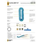 KATA DRY 9.7 Csúcsminőségű mászókötél 100M
