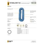 STORM DRY 9,8 BLUE kötél 100M
