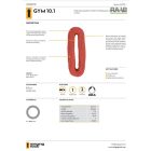 GYM 10,1 RED kötél 100M