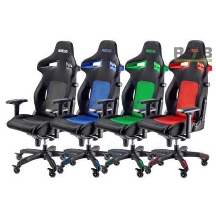 Sparco Stint irodai szék fekete-fluozöld színben
