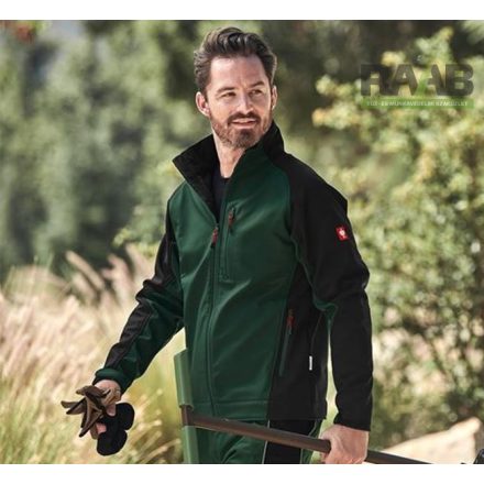 Softshell dzseki dryplexx® zöld fekete színben