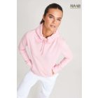 College női kapucnis pulóver hosszított derékrésszel