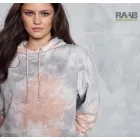 Tie-Dye unisex pulóver Grey Pink Marble színekben