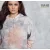 Tie-Dye unisex pulóver Grey Pink Marble színekben