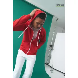 Varsity unisex pulóver végig cipzáras