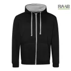 Varsity unisex pulóver végig cipzáras