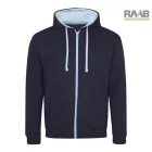 Varsity unisex pulóver végig cipzáras