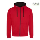 Varsity unisex pulóver végig cipzáras