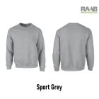 Crewneck unisex pulóver L-es fekete