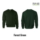 Crewneck unisex pulóver L-es fekete