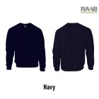 Crewneck unisex pulóver L-es fekete