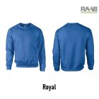 Crewneck unisex pulóver L-es fekete