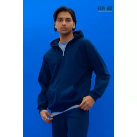 Adult Full zippzáras férfi pulóver zöld színben