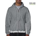 Adult Full zippzáras férfi pulóver zöld színben