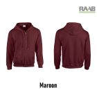 Adult Full zippzáras férfi pulóver zöld színben