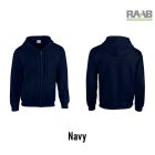 Adult Full zippzáras férfi pulóver zöld színben