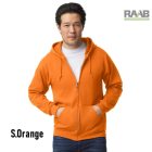 Adult Full zippzáras férfi pulóver zöld színben