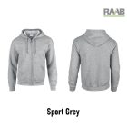 Adult Full zippzáras férfi pulóver zöld színben